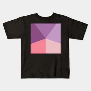 Abstract Lines Of Soft Pink and Purple Kids T-Shirt